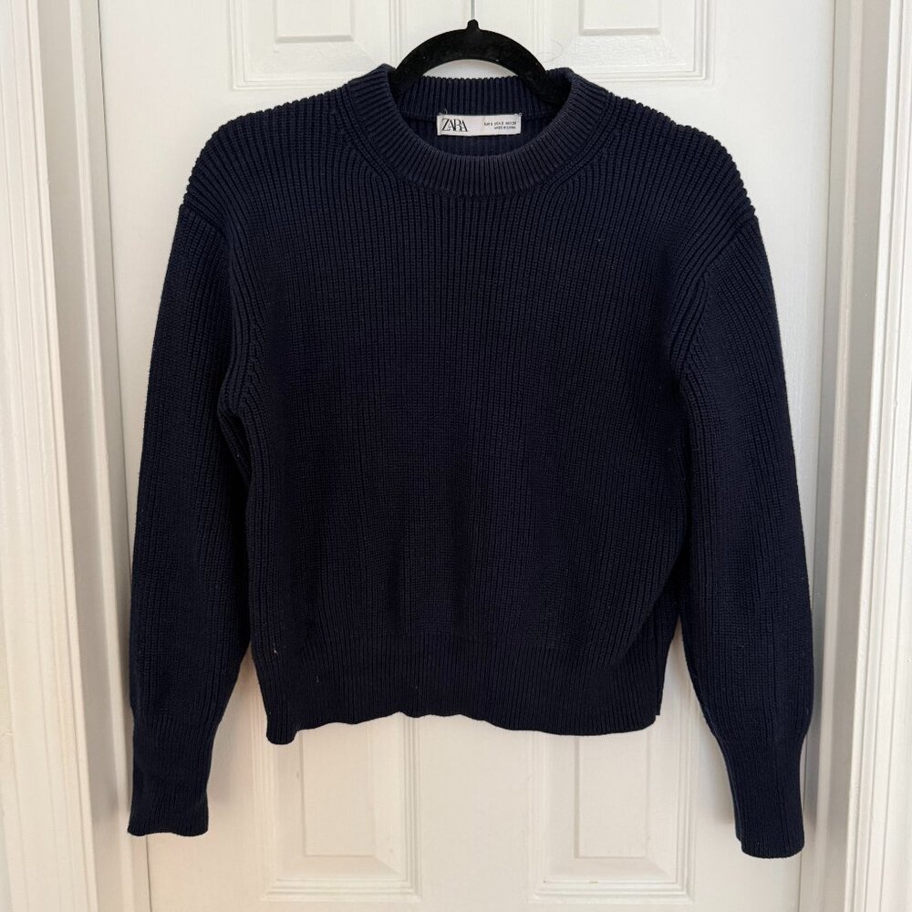 Zara Navy Sweater, small